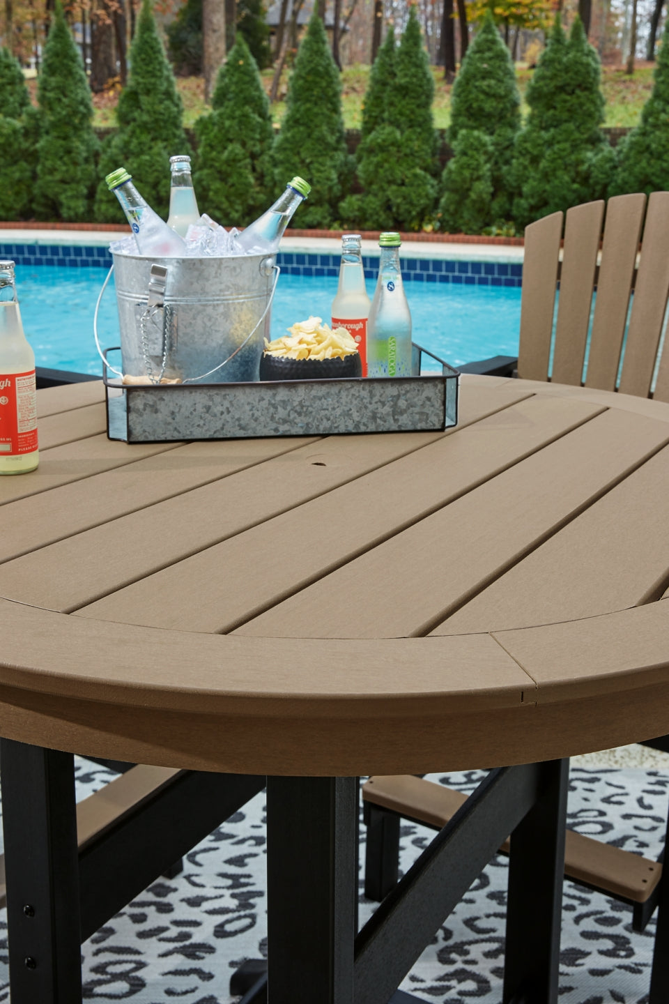 Fairen Trail Outdoor Bar Table and 2 Barstools - PKG009512 - furniture place usa