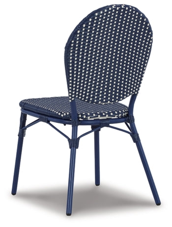 Odyssey Blue Outdoor Table and Chairs (Set of 3) - furniture place usa