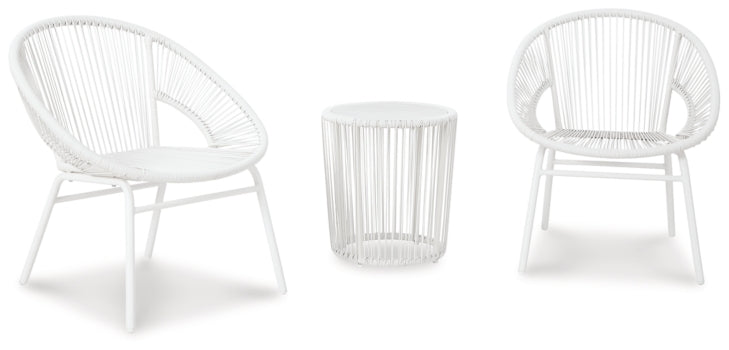 Mandarin Cape Outdoor Table and Chairs (Set of 3) - furniture place usa
