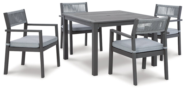 Eden Town Outdoor Dining Table and 4 Chairs - furniture place usa