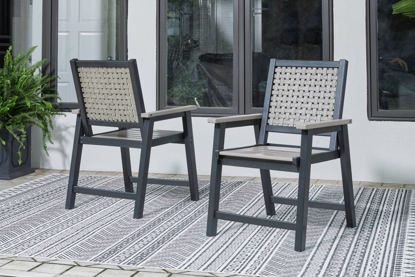Mount Valley Arm Chair (set Of 2) - furniture place usa