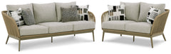Swiss Valley Outdoor Sofa and Loveseat - furniture place usa