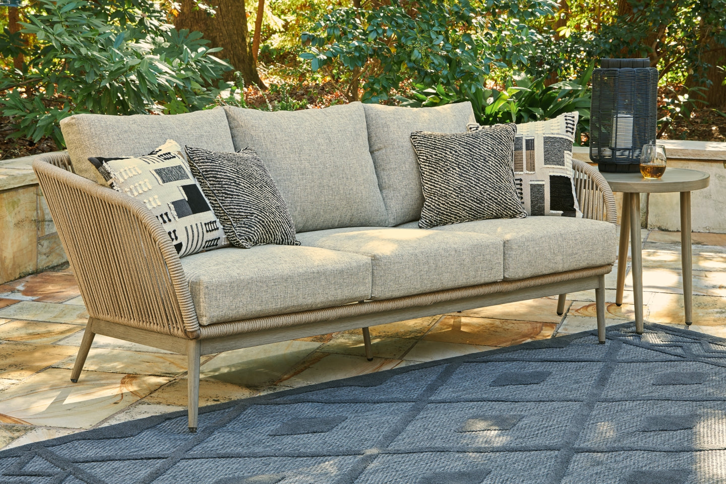 Swiss Valley Outdoor Sofa and Loveseat - furniture place usa