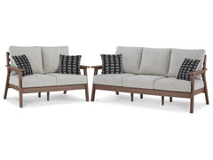 Emmeline Outdoor Sofa and Loveseat - furniture place usa