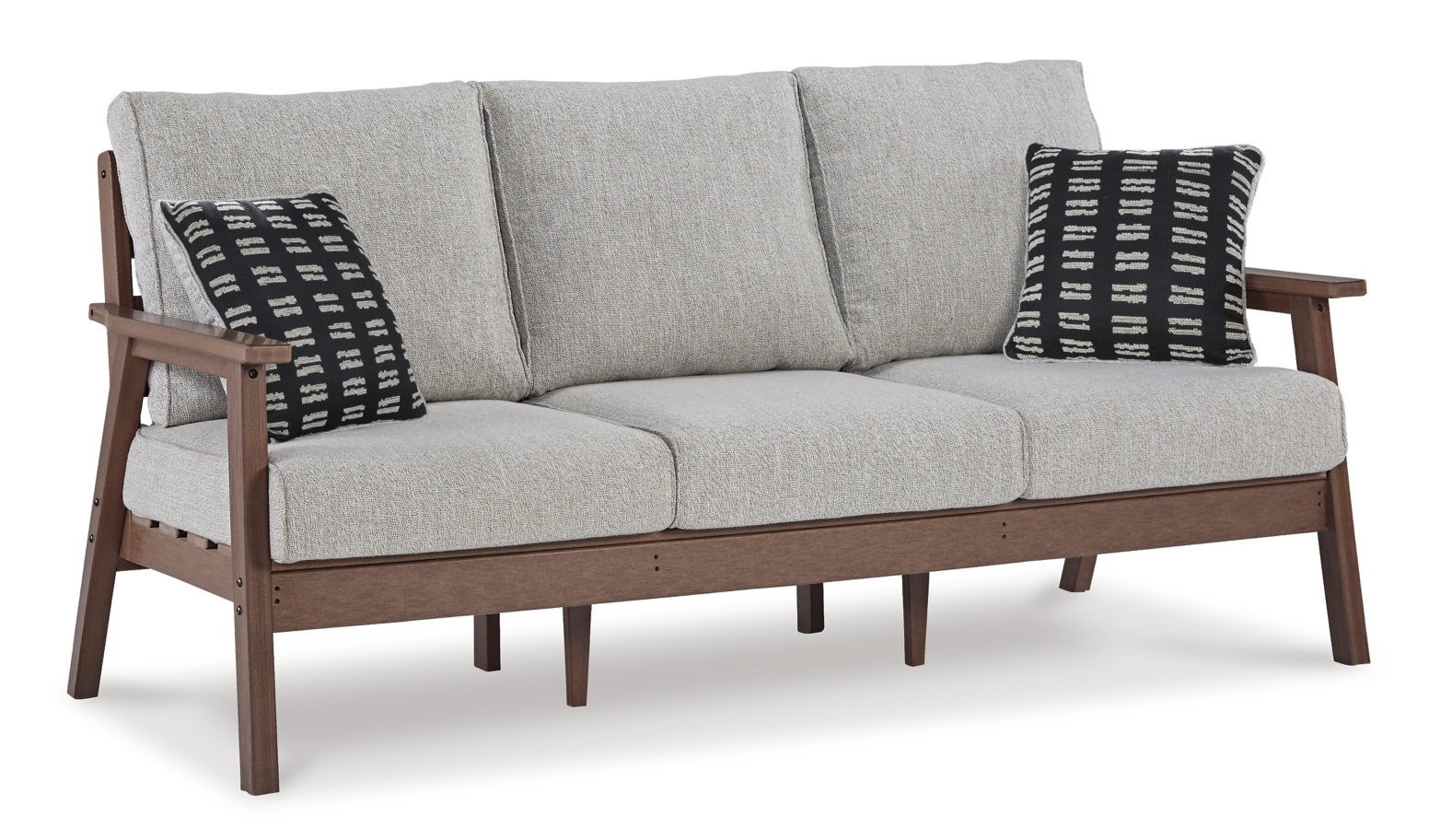Emmeline Outdoor Sofa and  2 Lounge Chairs with Coffee Table and 2 End Tables - furniture place usa