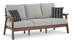 Emmeline Outdoor Sofa and  2 Lounge Chairs with Coffee Table and 2 End Tables - furniture place usa