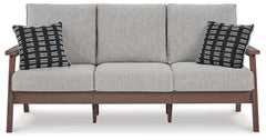 Emmeline Outdoor Sofa and Loveseat with Coffee Table and 2 End Tables - furniture place usa