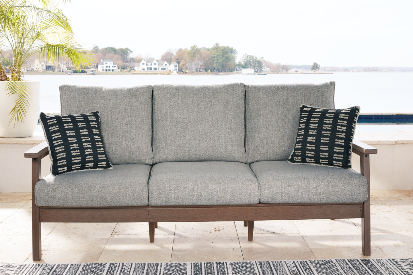 Emmeline Outdoor Sofa with Cushion - furniture place usa