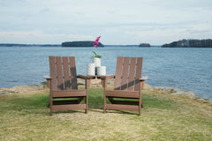 Emmeline 2 Adirondack Chairs with Connector Table - furniture place usa