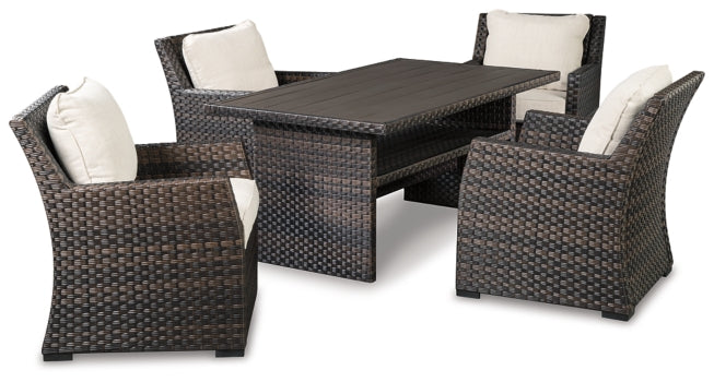 Easy Isle Outdoor Dining Table and 4 Chairs - furniture place usa