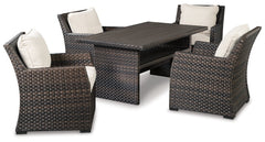 Easy Isle Outdoor Dining Table and 4 Chairs - furniture place usa