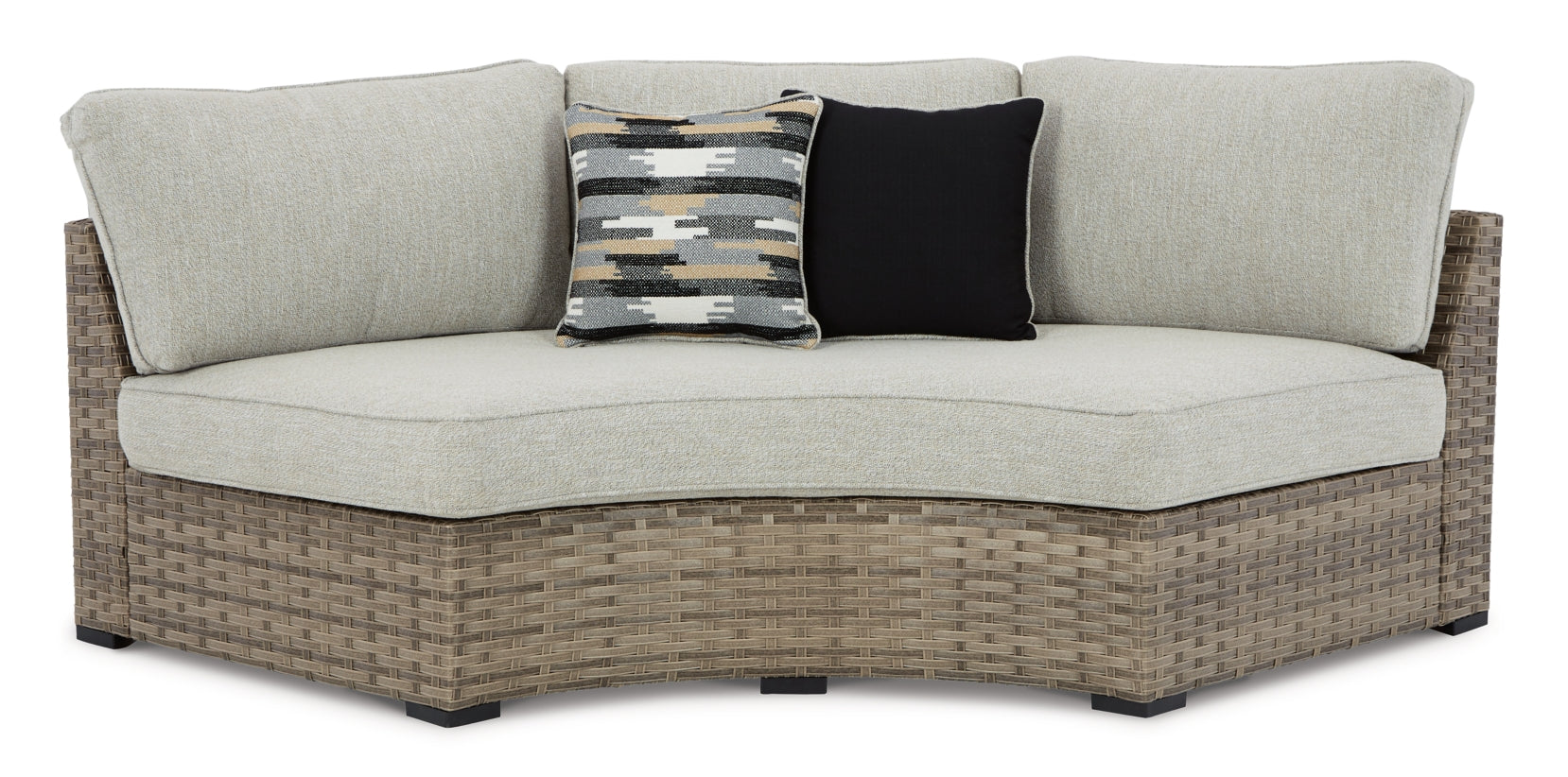 Calworth 5-Piece Outdoor Sectional with Ottoman - furniture place usa