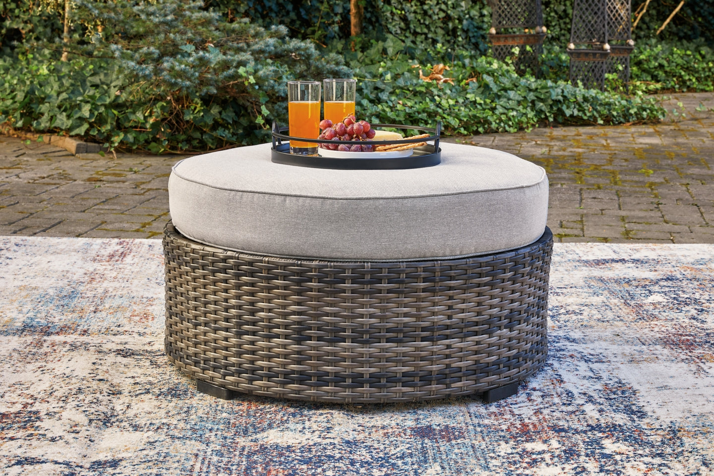 Harbor Court Ottoman with Cushion - furniture place usa