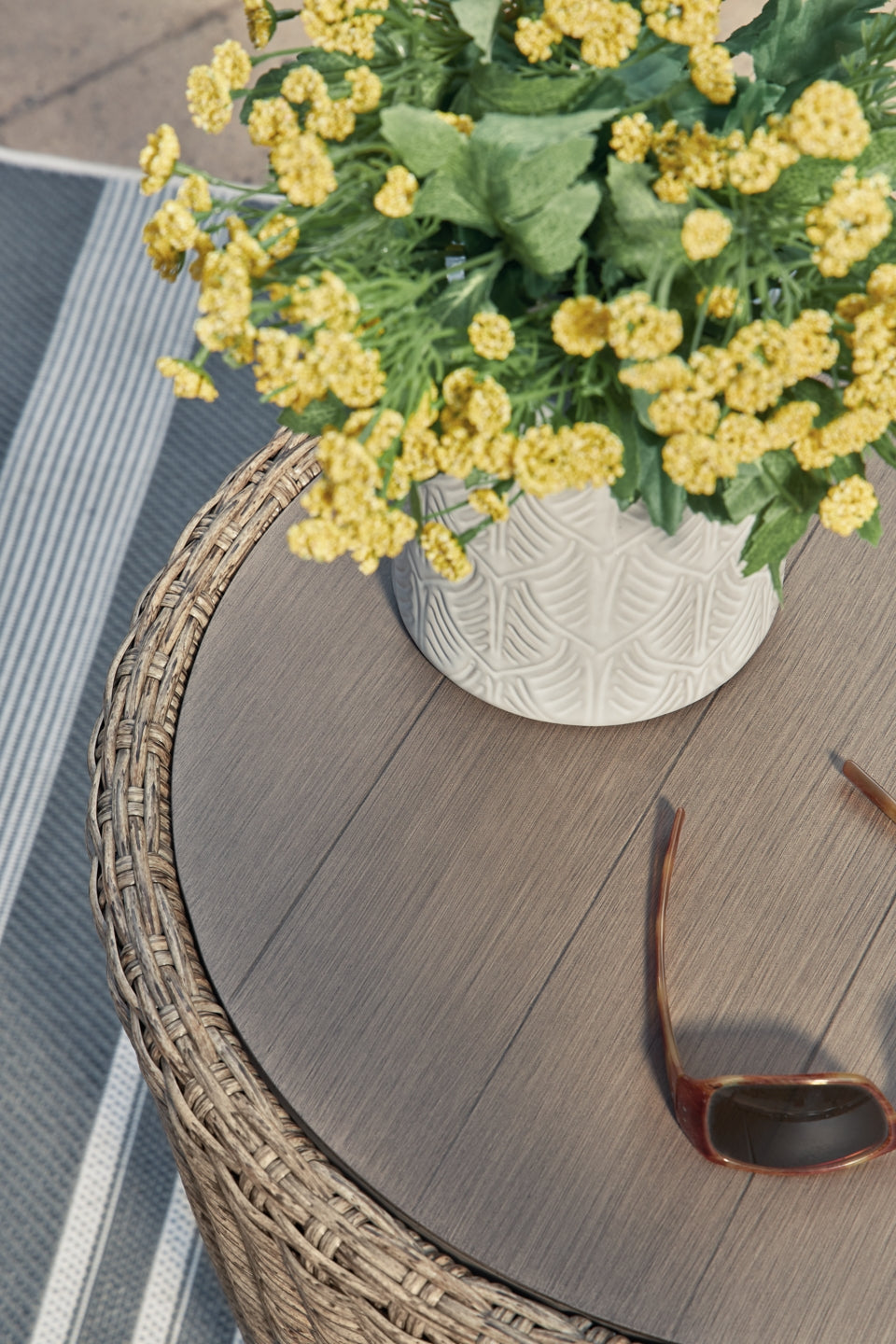 Danson Outdoor Coffee Table with 2 End Tables - furniture place usa