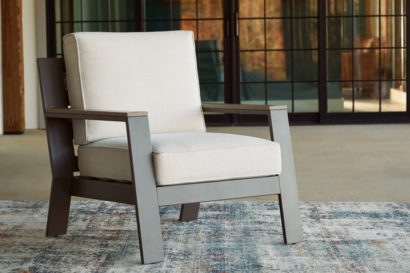 Tropicava Outdoor Sofa and Lounge Chair with Coffee Table and 2 End Tables - furniture place usa