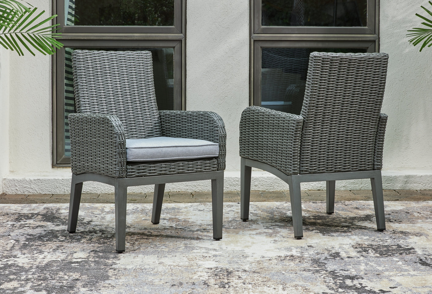 Elite Park Arm Chair with Cushion (Set of 2) - furniture place usa