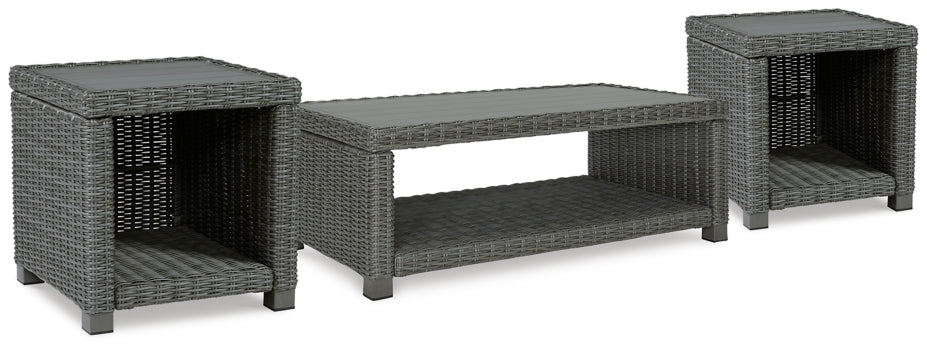 Elite Park Outdoor Coffee Table with 2 End Tables - furniture place usa