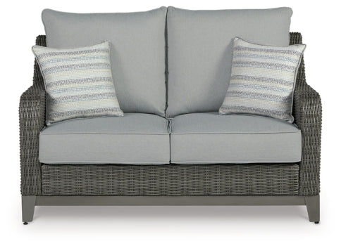 Elite Park Outdoor Loveseat with Cushion - furniture place usa