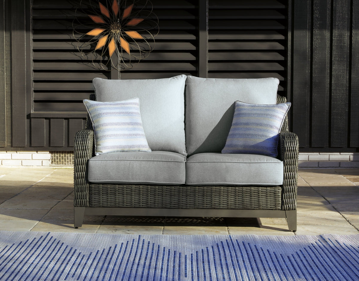 Elite Park Outdoor Loveseat with Cushion - furniture place usa