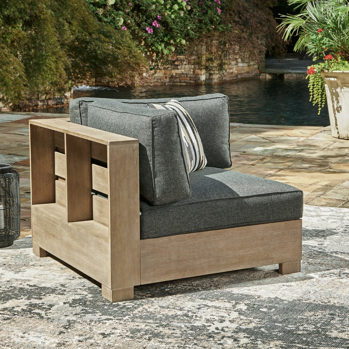 Citrine Park 5-Piece Outdoor Sectional with Ottoman - furniture place usa