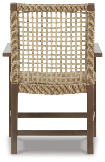 Germalia Outdoor Dining Arm Chair (Set of 2) - furniture place usa