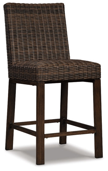 Paradise Trail Outdoor Bar Table and 6 Barstools - furniture place usa