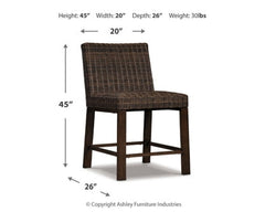 Paradise Trail Bar Stool (Set of 2) - furniture place usa