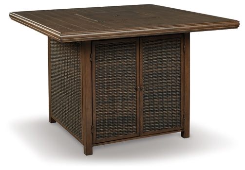 Paradise Trail Outdoor Bar Table and 6 Barstools - furniture place usa