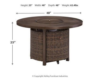 Paradise Trail Outdoor Fire Pit Table and 4 Chairs - furniture place usa