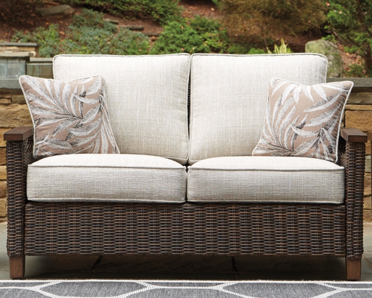 Paradise Trail Loveseat with Cushion - furniture place usa