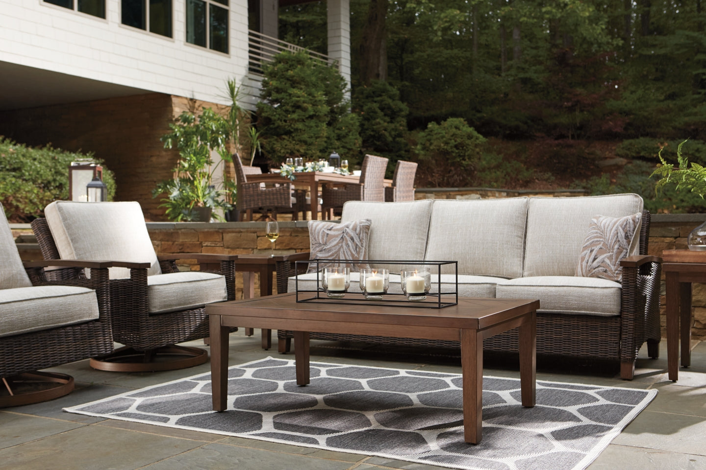 Paradise Trail Sofa with Cushion - furniture place usa