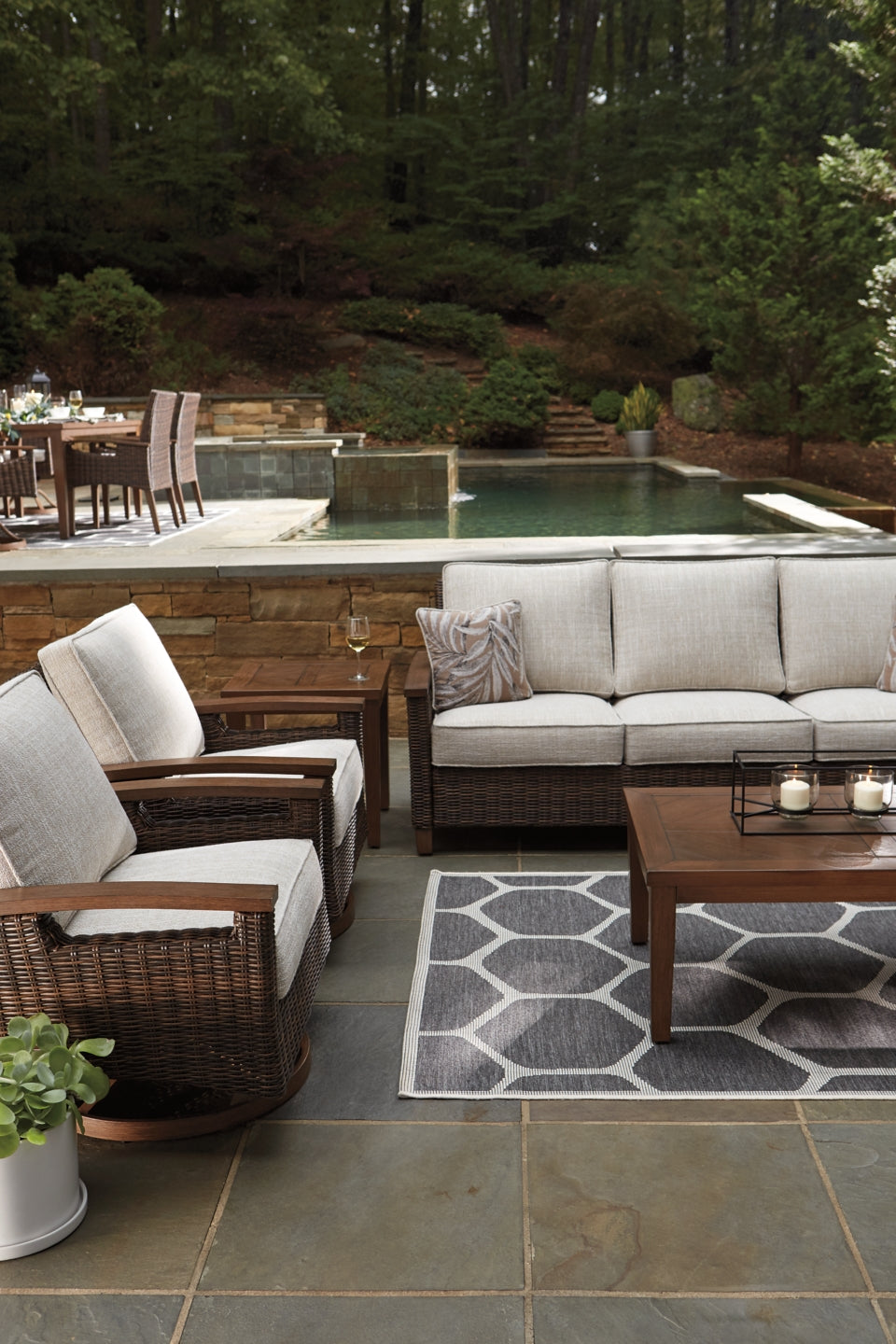 Paradise Trail Sofa with Cushion - furniture place usa