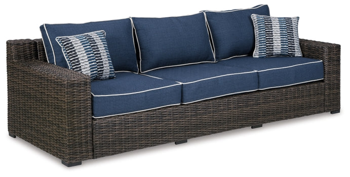 Grasson Lane Outdoor Sofa and Loveseat with Coffee Table - furniture place usa