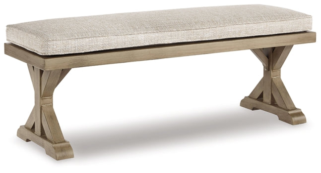 Beachcroft Outdoor Dining Table and 4 Chairs and Bench - PKG000284 - furniture place usa