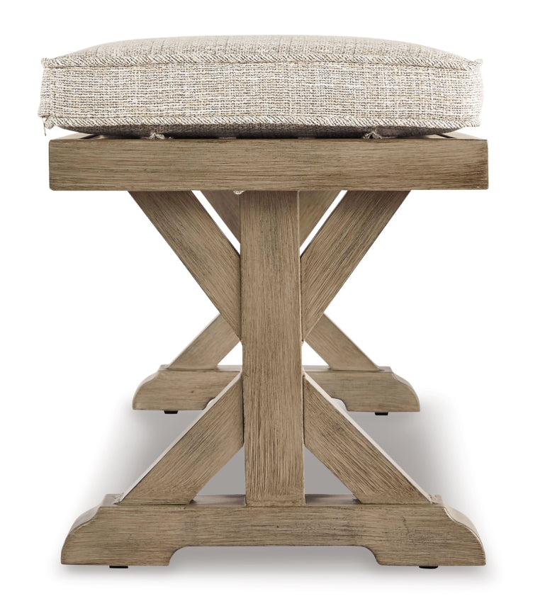 Beachcroft Bench with Cushion - furniture place usa