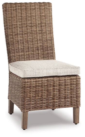 Beachcroft Outdoor Dining Table and 4 Chairs and Bench - PKG000284 - furniture place usa