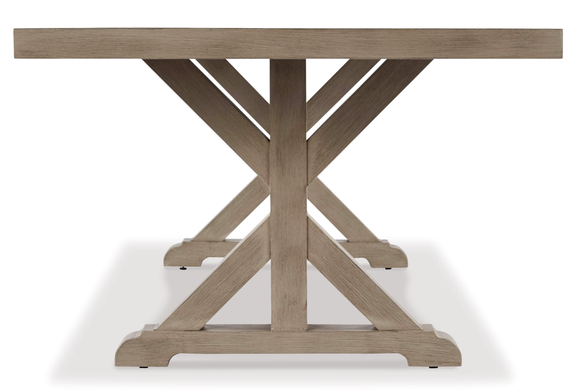 Beachcroft Dining Table with Umbrella Option - furniture place usa