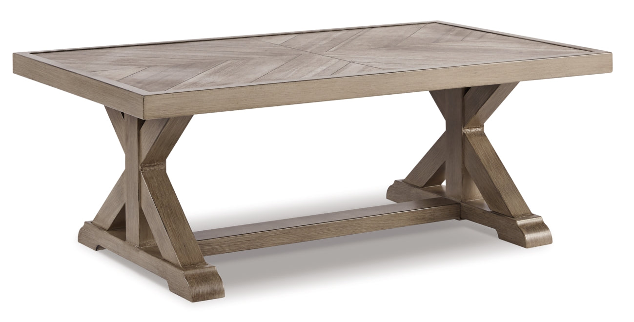 Beachcroft 5-Piece Outdoor Sectional with Coffee Table and 2 End Tables - furniture place usa