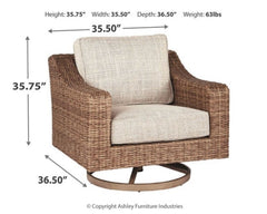 Beachcroft Swivel Lounge Chair - furniture place usa