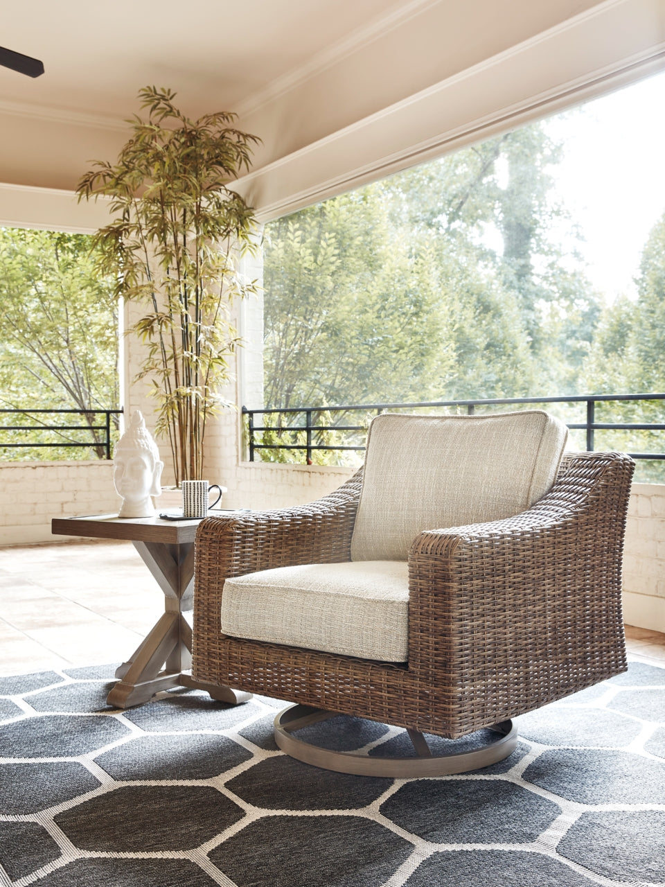 Beachcroft Swivel Lounge Chair - furniture place usa