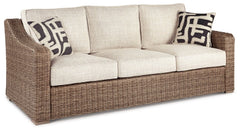 Beachcroft Outdoor Sofa and  2 Lounge Chairs with Coffee Table and 2 End Tables - furniture place usa