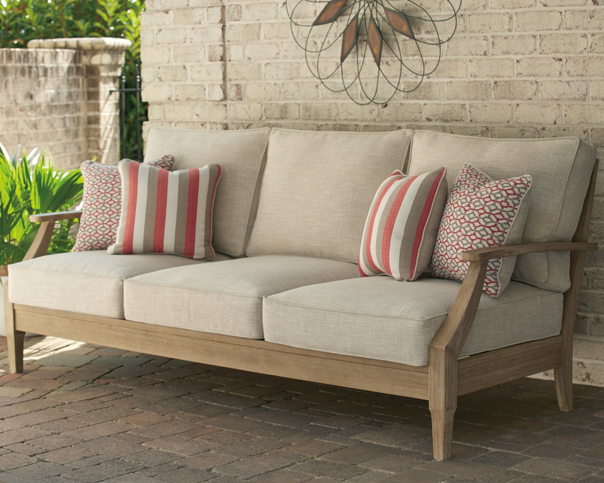 Clare View Outdoor Sofa with Lounge Chair - furniture place usa