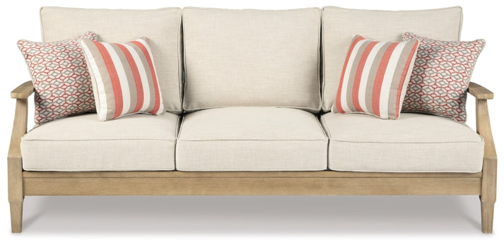 Clare View Outdoor Sofa with Lounge Chair - furniture place usa