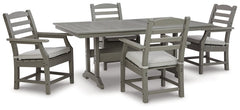 Visola Outdoor Dining Table and 4 Chairs - furniture place usa