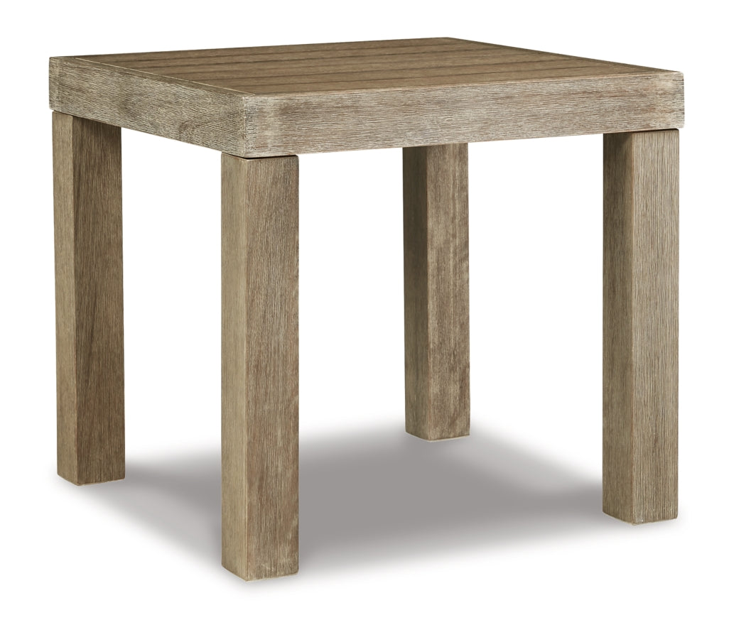 Silo Point 4-Piece Outdoor Sectional with Coffee Table and End Table - furniture place usa