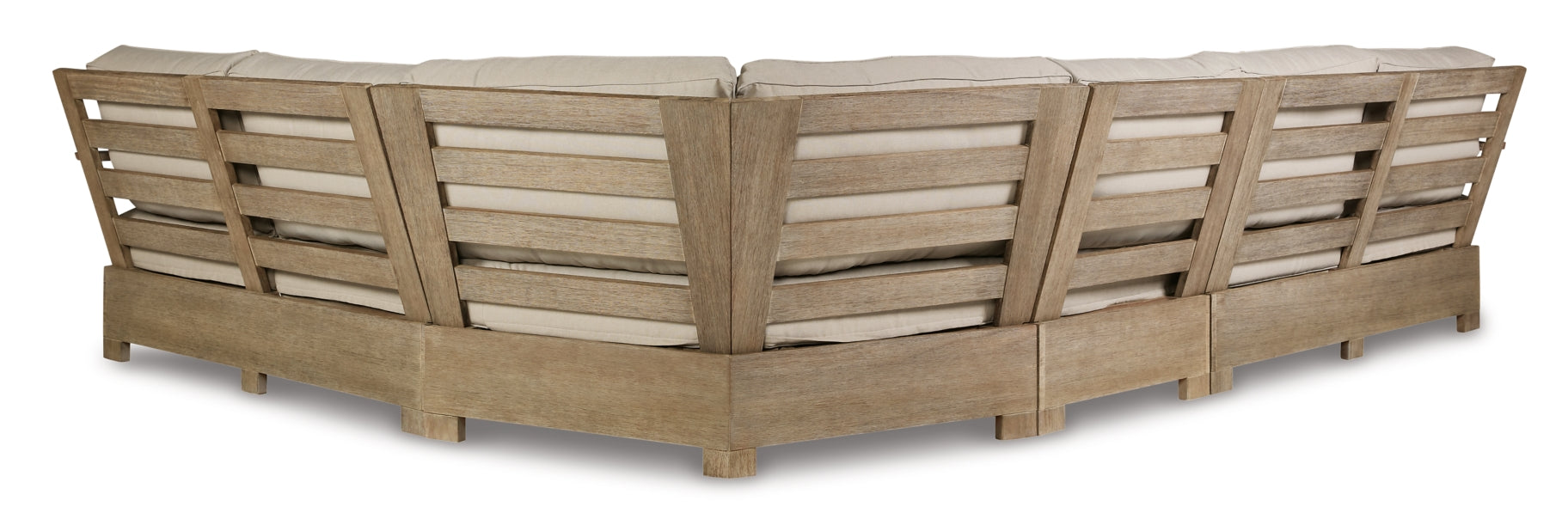Silo Point 4-Piece Outdoor Sectional with Coffee Table and End Table - furniture place usa