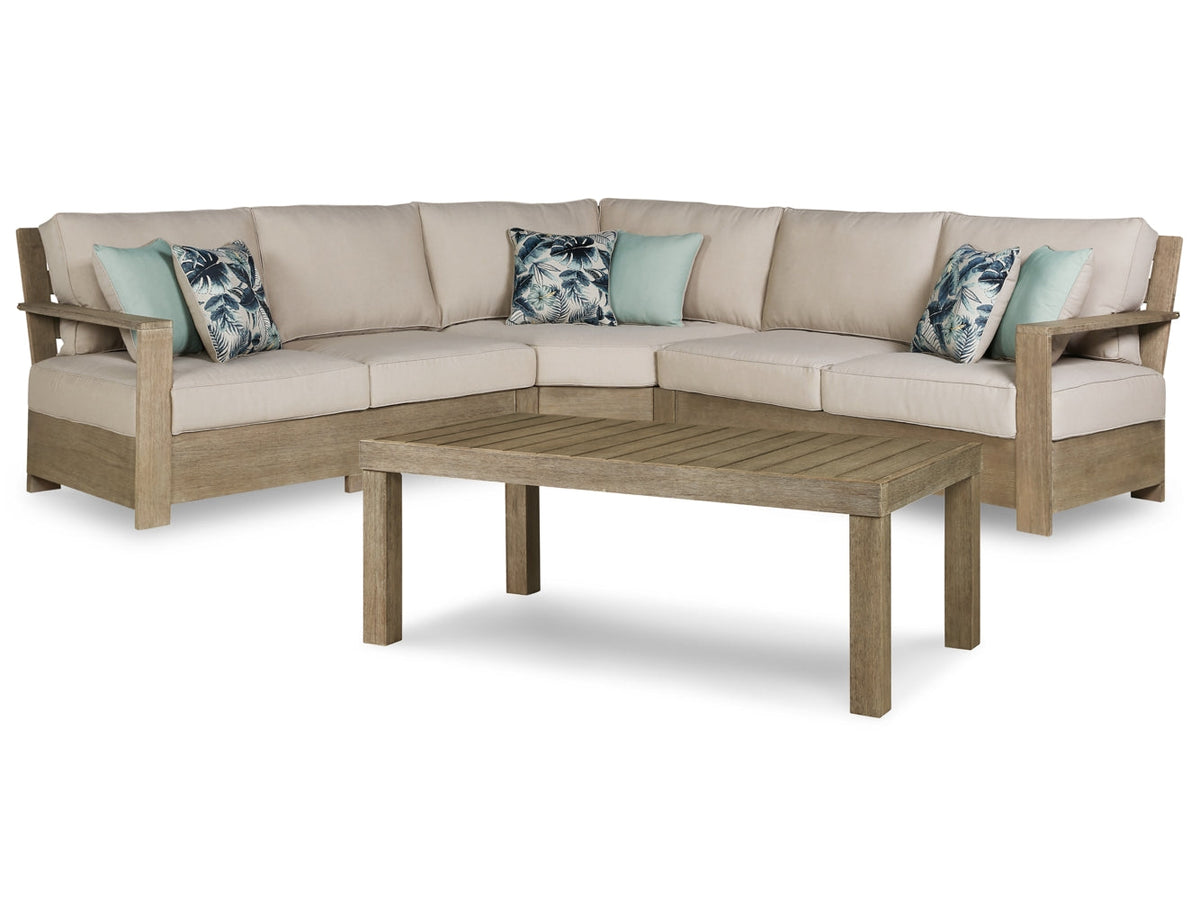 Silo Point 3-Piece Outdoor Sectional with Coffee Table