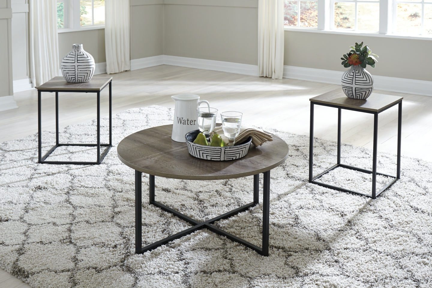 Wadeworth Table (Set of 3) - furniture place usa