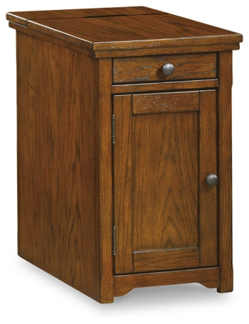 Laflorn Chairside End Table with USB Ports & Outlets - furniture place usa