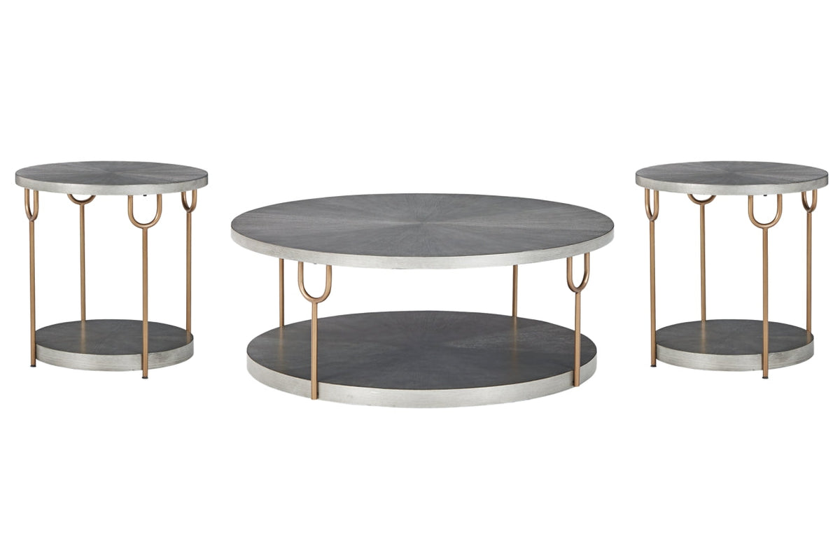 Ranoka Coffee Table with 2 End Tables - furniture place usa